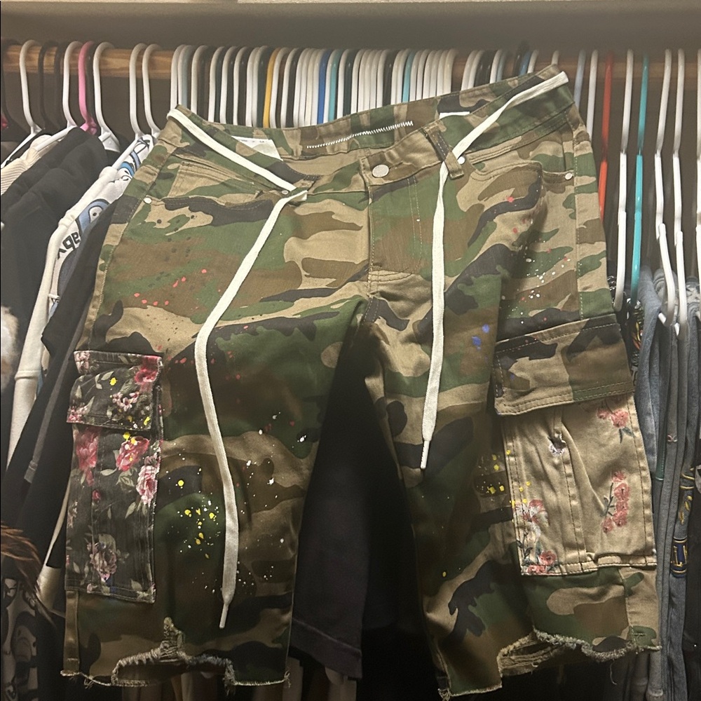 Camouflage Cargo Shorts